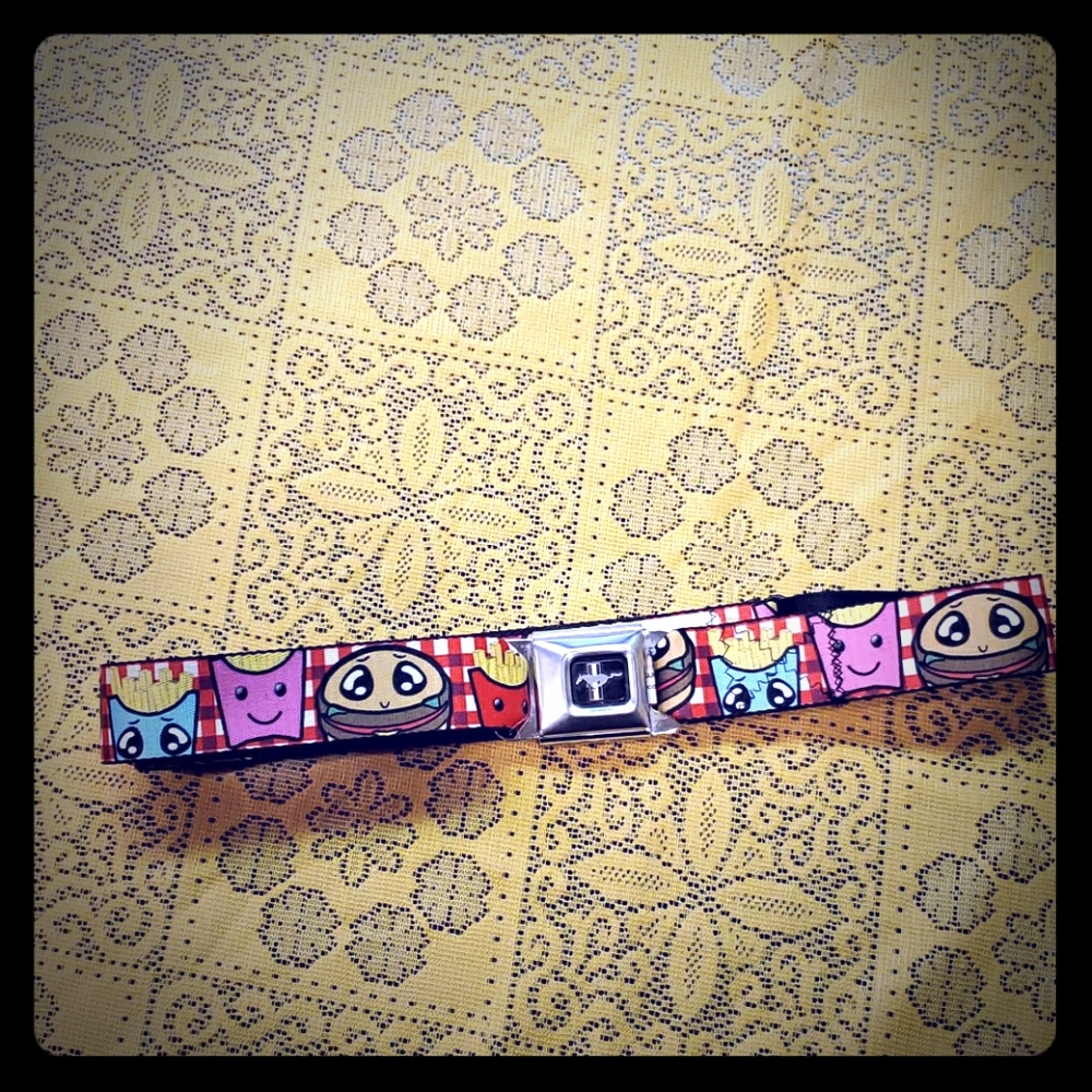 Buckle down Ford seat belt with cartoons